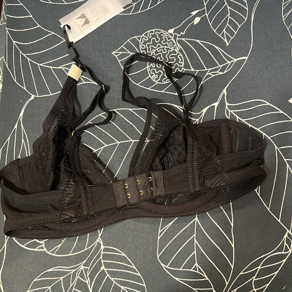 BNWT Mariah triangle wired bralette black size 34C - Picture 4 of 6